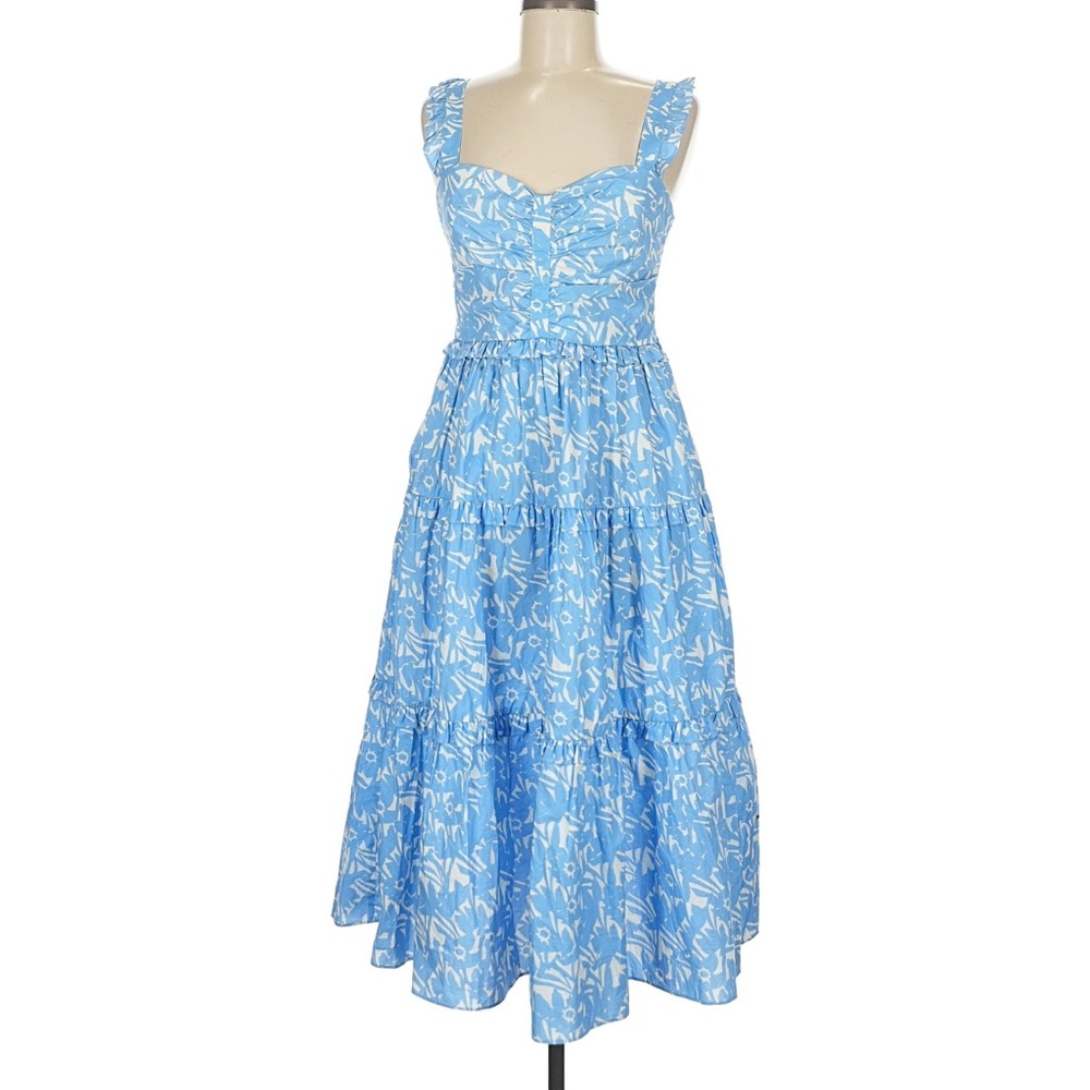 Amanda Uprichard Sweeney dress in a bluestem or azure color, size M, - Picture 4 of 6
